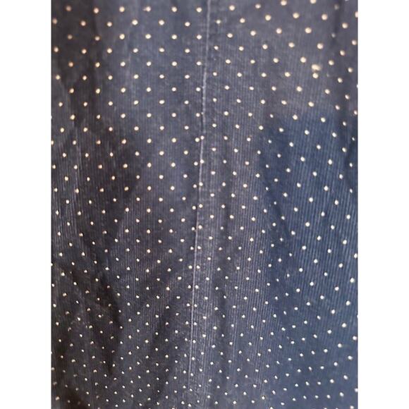 J. Crew Navy Blue & White Polka Dot Short Sleeve Collared Preppy Dress Women Med - Picture 9 of 9